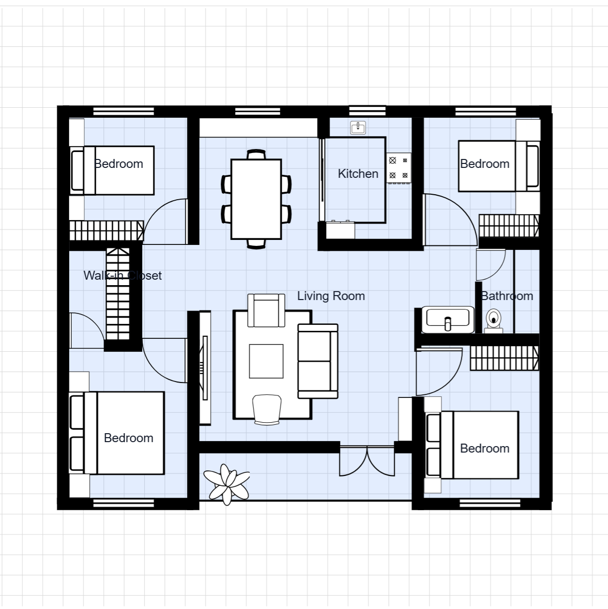 House Floor Plan Template