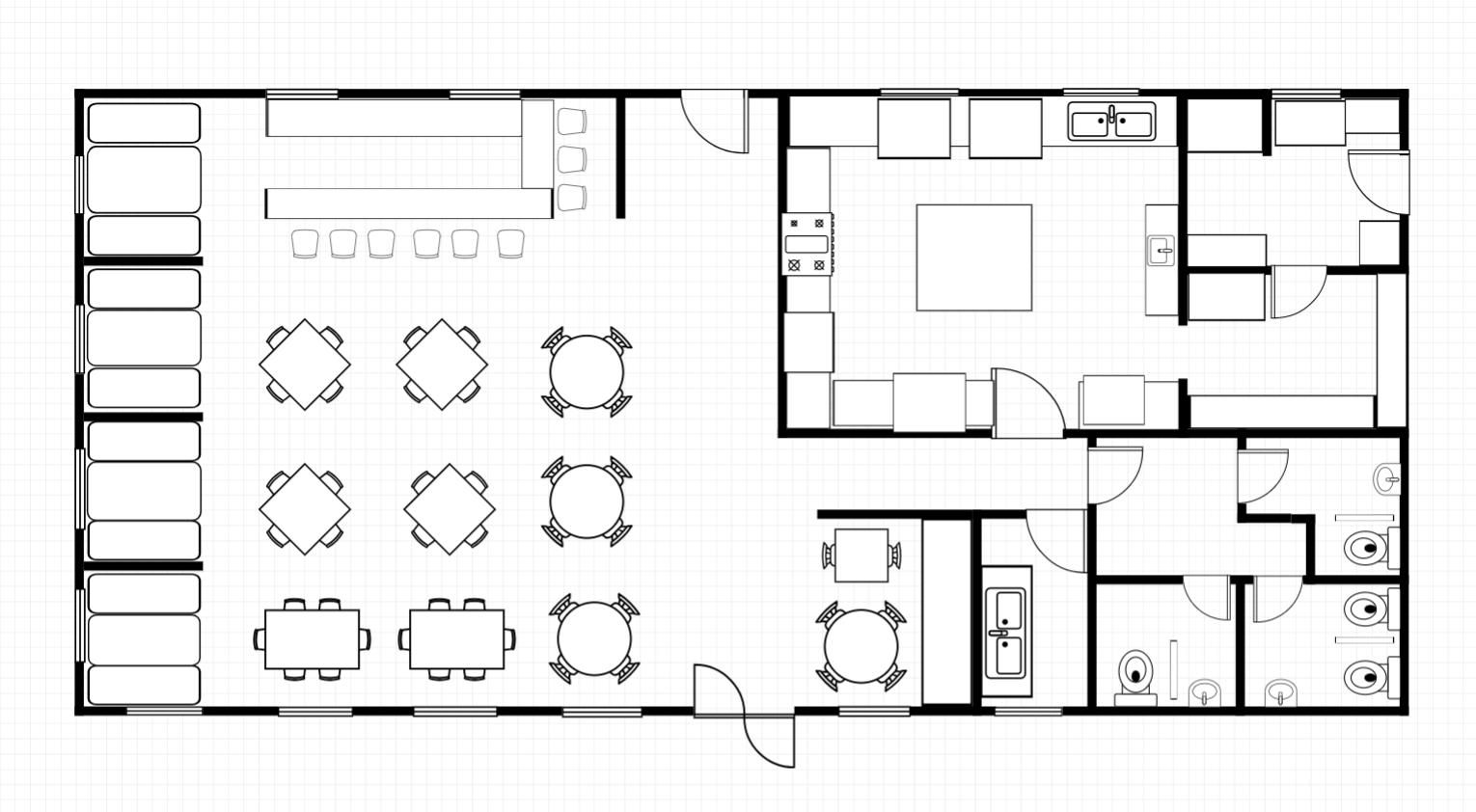 Restaurant Floor Plan Template