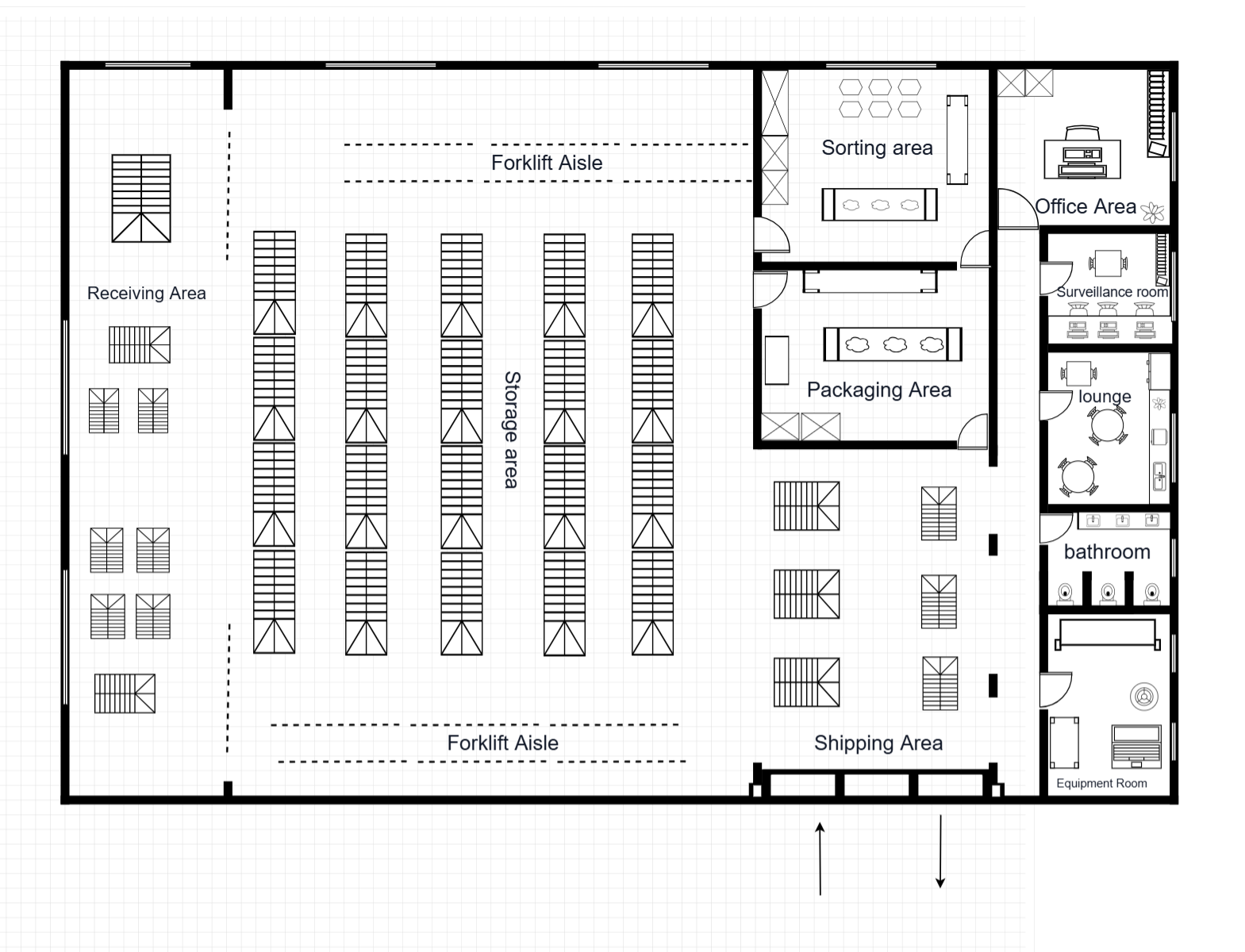 Warehouse Floor Plan Template