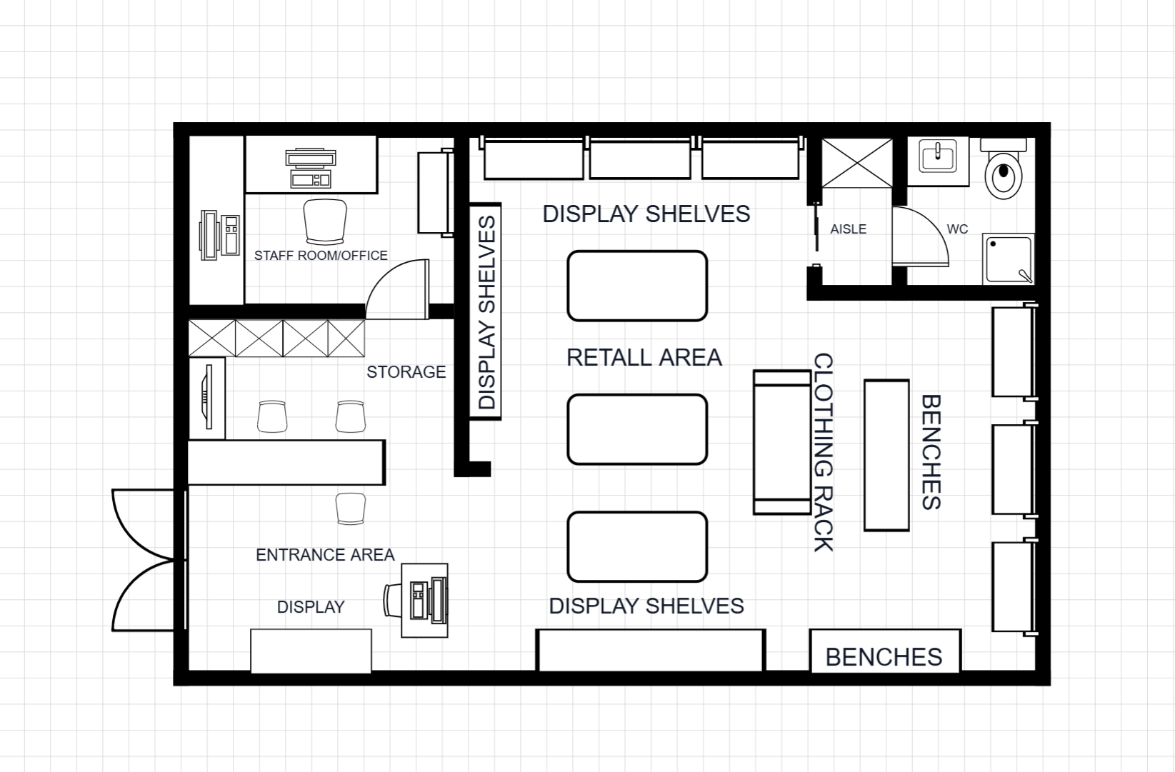 Shop Floor Plan Template floor plan