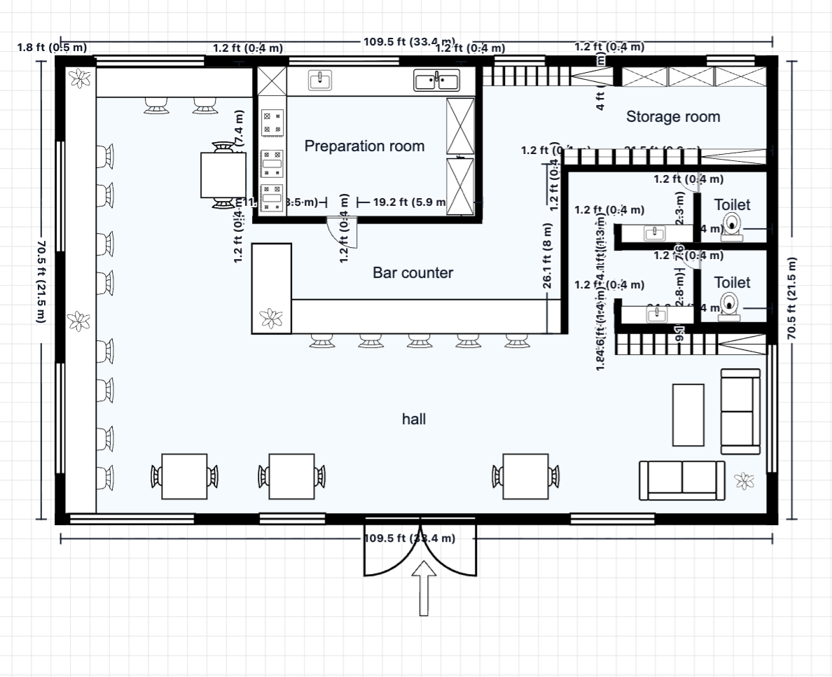 Café Floor Plan